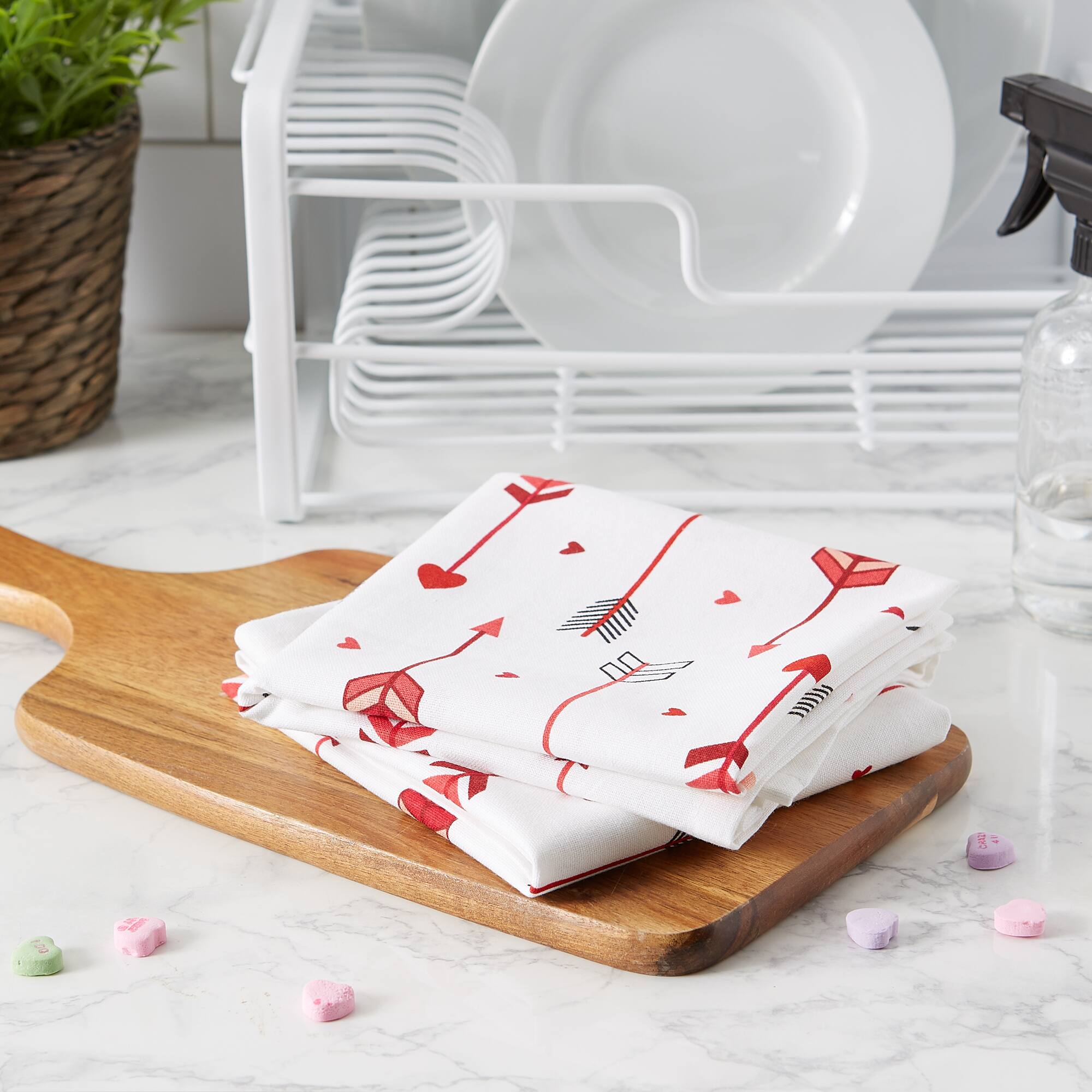 DII® Arrow Collage Printed Dishtowels, 2ct.